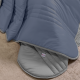 Cama Posta Edredom Olivie Super King 3,15m x 2,70m Dupla Face 400 Fios 100% Algodão Egípcios 10 Peças - Azul / Concreto