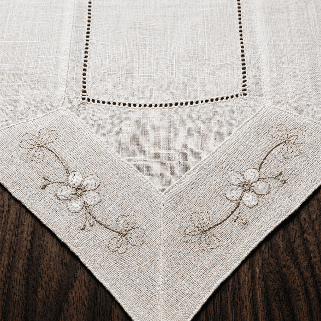 Caminho de Mesa Campestre Estilo Rústica 40cm x 220cm 01 Peça - Iris