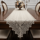 Caminho de Mesa Filigrana Floral 1,80m x 40cm 01 Peça - Leque Dourado
