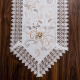 Caminho de Mesa Roseto 40cm x 220cm 01 Peça - Rosa Dourada com Branco