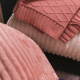 Capa de Almofada Fru Fru Canelada 42cm x 42cm 01 Peça - Rosê
