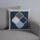 Capa de Almofada Grécia Dupla Face 45cm x 45cm 01 Peça - Azul