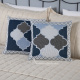Capa de Almofada Grécia Dupla Face 45cm x 45cm 01 Peça - Azul