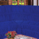 Capa de Sofá de Canto Dodigo Tecido Malha Gel 01 Peça - Azul Royal