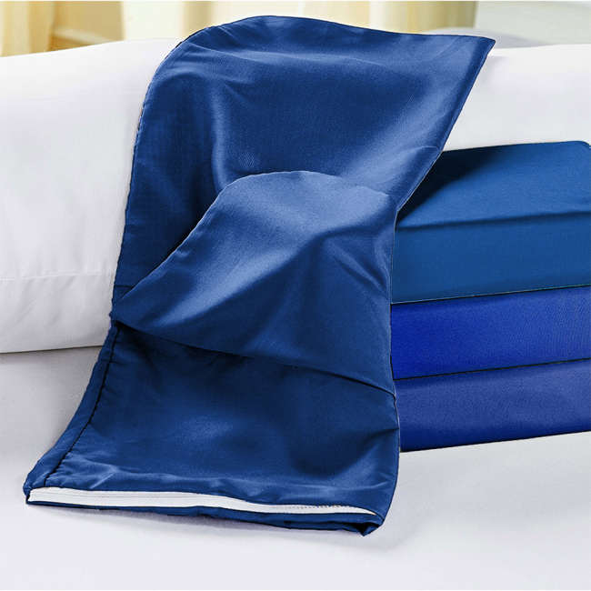 Capa para Travesseiro Rafaela Lisa Microfibra 1,40m x 45cm - Azul Royal