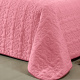 Cobre Leito Casal Austria Com Matelado Flores 2,00m x 2,40m 03 Peças - Rosa