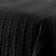 Cobre Leito Casal Austria Com Matelado Flores 2,40m x 2,00m 03 Peças - Preto