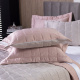 Cobre Leito Casal King Colcha Maelis 100% Fibra de Bambu Dupla Face 2,80m x 2,70m 03 Peças - Bege / Rosê