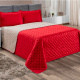 Cobre Leito Casal King Realeza Matelado 03 Peças - Vermelho