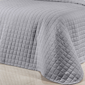 Cobre Leito Casal Queen Glass Tecido 200 Fios 100% Algodão 03 Peças - Concreto