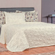Cobre Leito Casal Queen Vidalia Micropercal 180 Fios 03 Peças - Marfim