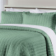 Cobre Leito Casal Super King Glass Tecido 200 Fios 100% Algodão 03 Peças - Verde