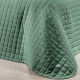 Cobre Leito Casal Super King Glass Tecido 200 Fios 100% Algodão 03 Peças - Verde