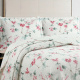 Cobre Leito Colcha Queen Botannia 2,60m x 2,40m 03 Peças - Roseiral