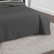 Cobre Leito King Deluxe Percal Poliéster 2,80m x 2,60m 03 Peças - Chumbo