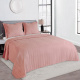 Cobre Leito King Lisbon 2,80m x 2,60m Toque Macio 03 Peças - Rosa