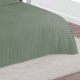 Cobre Leito King Lisbon 2,80m x 2,60m Toque Macio 03 Peças - Verde
