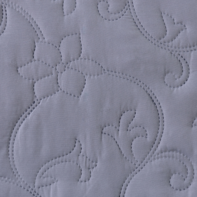 Cobre Leito King Suavit Percal Dupla Face 400 Fios Acetinado 03 Peças - Azul / Cinza