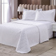 Cobre Leito Matelado Queen Monet 400 Fios Egípcios 100% Algodão 03 Peças - Branco