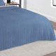 Cobre Leito Queen Lisbon 2,60m x 2,40m Toque Macio 03 Peças - Azul