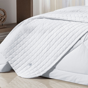 Cobre Leito Solteiro King Glass Tecido 200 Fios 100% Algodão 02 Peças - Branco