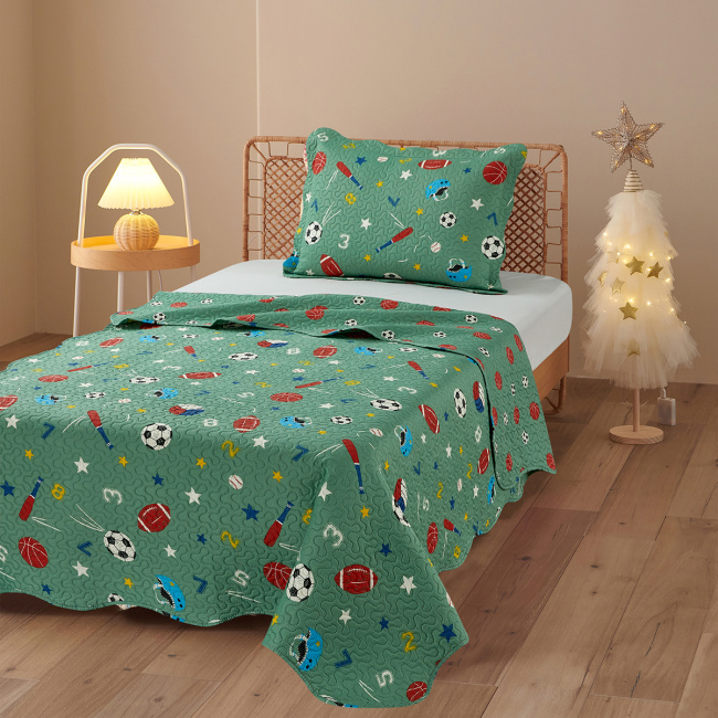 Cobre Leito Solteiro Teen & Kids Toque Macio 02 Peças - Bola