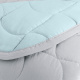 Cobre Leito Super King Harmony Dupla Face 400 Fios 03 Peças - Verde Malva / Cinza