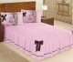 Colcha Casal Padrão Bruna 05 Peças - Rosa