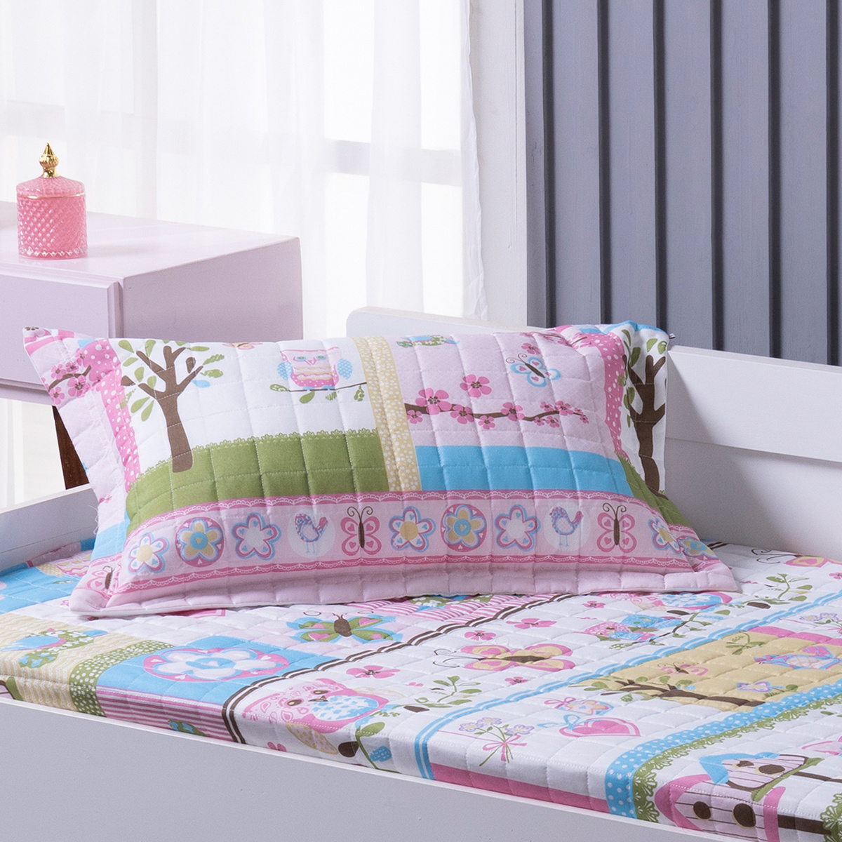 トップス chacha Colcha Solteiro Slip Zapt Zum Infantil 1,90m x 90cm 200 Fios