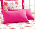 Colcha Lençol Casal Padrão Vicenza Estampado 07 Peças - Pink