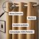 Cortina 100% Blackout Simples bloqueio absoluto 2,80m x 2,50m - Avelã