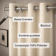Cortina 100% Blackout Simples Moderna e Sofisticada 2,80m x 2,30m - Marfim
