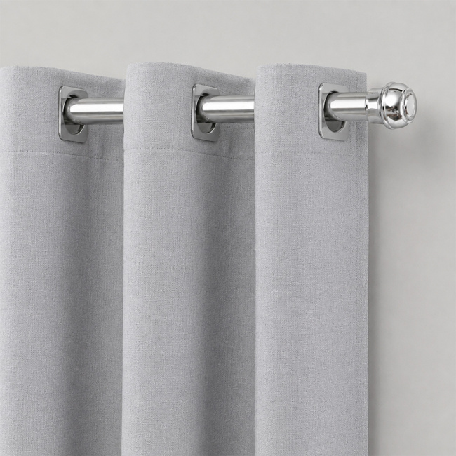 Cortina Blackout Linho com Forro PVC 6,00m x 2,80m 01 Peça - Cinza