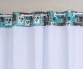 Cortina de Cozinha c/ Ilhós 3,10m x 1,40m Varão Simples - Tiffany