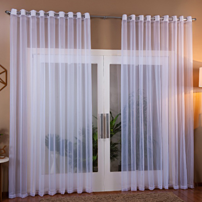 Cortina de Voil com Ilhós JF 2,80m x 1,80m - Branco
