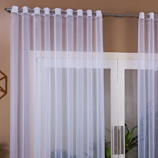 Cortina de Voil com Ilhós JF 4,00m x 2,80m - Branco