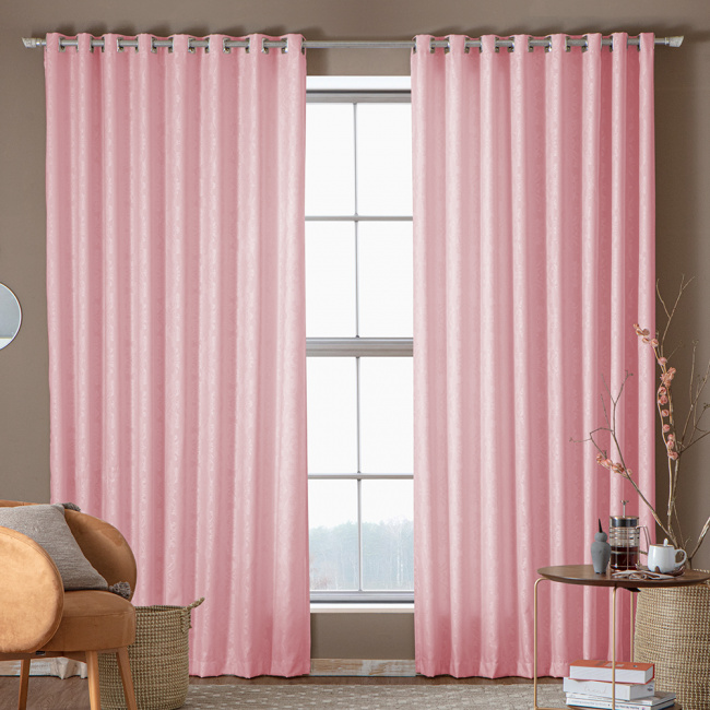 Cortina Jacquard JF 2,80m x 1,80m - Rosa