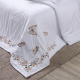 Duvet Capa de Edredom Bordado Queen Monet 400 Fios Egípcios 100% Algodão 03 Peças - Branco