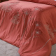 Duvet Capa de Edredom Bordado Super King Sierra 400 Fios Egípcios 100% Algodão 03 Peças - Terracota