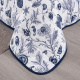 Edredom Nature Casal King Malha Estampada Dupla Face 01 Peça - Oceano Marinho