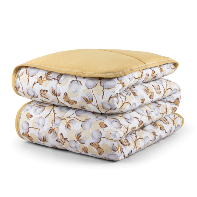 Edredom Nature Casal Queen Malha Estampada Dupla Face 01 Peça - Algodão