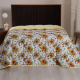Edredom Nature Casal Queen Malha Estampada Dupla Face 01 Peça - Girassol