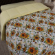 Edredom Nature Casal Queen Malha Estampada Dupla Face 01 Peça - Girassol