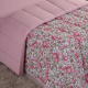 Edredom Nature Casal Queen Malha Estampada Dupla Face 01 Peça - Rose