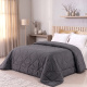 Edredom Queen Avulso Elegance Liso Dupla Face 400 Fios Micropercal Toque Macio 01 Peça - Cinza