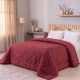 Edredom Queen Avulso Elegance Liso Dupla Face 400 Fios Micropercal Toque Macio 01 Peça - Marsala