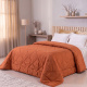 Edredom Queen Avulso Elegance Liso Dupla Face 400 Fios Micropercal Toque Macio 01 Peça - Terracota