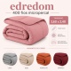Edredom Queen Avulso Elegance Liso Dupla Face 400 Fios Microfibra Toque Macio 01 Peça - Terracota