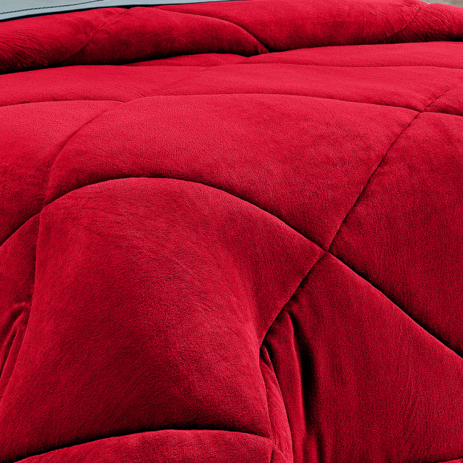 Edredom Soft Queen Lucca Dupla Face 01 Peça - Vermelho