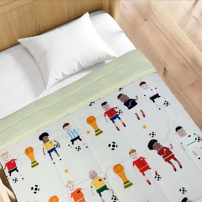 Edredom Solteiro Kit Day by Day Dupla Face 100% Algodão 01 Peça - Copinha